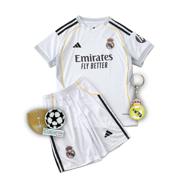 Real Madrid - Home 25/26 Kids Jersey Kit
