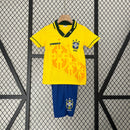 Jersey Brasil 1998 - Kids (Short Included) RETRO - LUXSHOP STORE