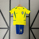 Jersey Brasil 2002 - Kids (Short Included) RETRO - LUXSHOP STORE