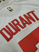 Jersey NBA Brooklyn Nets Kevin Duran 2023 Branca - Lux Shop